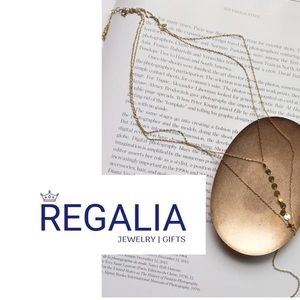 ✨ 18k Gold Vermeil over 925 Italian Sterling Silver Double-Laver Lariat
Necklace